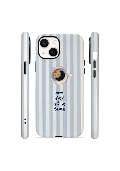 Apple iPhone Uyumlu 13 Vorian Çift Katmanlı Kılıf One Day Coffee