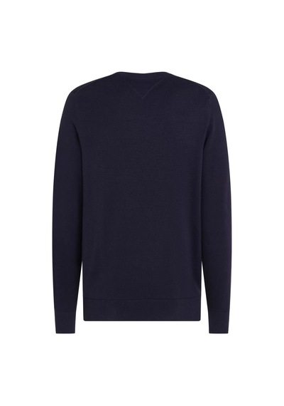 Tommy Hilfiger Erkek Yuvarlak Yaka Cotton Crew Neck Kazak - Lacivert Blue