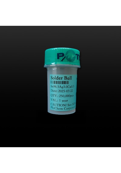 250k Sn96.5ag3cu0.5 217c Kurşunsuz Lehim Topu 0.45mm
