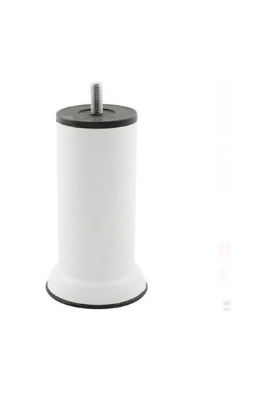 Kanepe Koltuk Çekyat Yükseltme Ayağı Plastik Ince Diş M8 Beyaz 15 Cm 4 Adet Diğer
