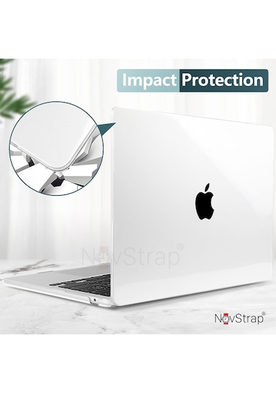 Novstrap Apple Uyumlu MacBook Air 15 İnç 2023 A2941 M2 Çip İle Kılıf Sert Parlak Koruma Kapak