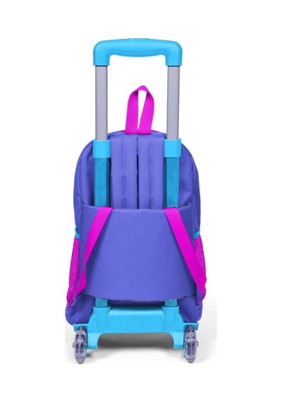 Coral High Kids Lavanta Işıklı Tekerlekli Üç Bölmeli Çekçekli Sırt Çantası 23903