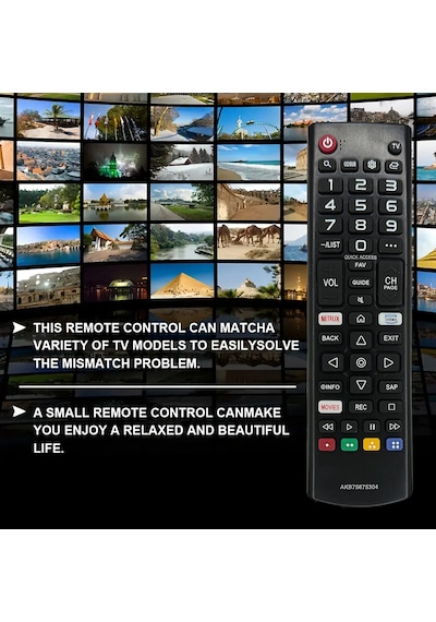 Akb75675304 Değiştirin Evrensel Uzaktan Kumanda, Lg Akıllı Tv İçin Fit Akb75675304 Amerika Birleşik Devletleri