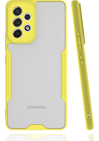 Gld-spt- Newface Samsung Uyumlu Galaxy A33 5g Kılıf Platin Silikon - Sarı