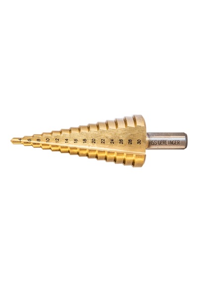 Gerlinger Titanyum Kaplı Düz Kanallı Hss Kademeli Matkap Uçları 4 12mm