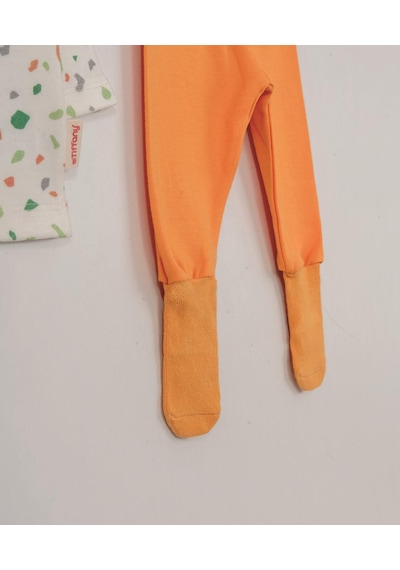 MiaBaby Çoraplı Pijama Takım gri