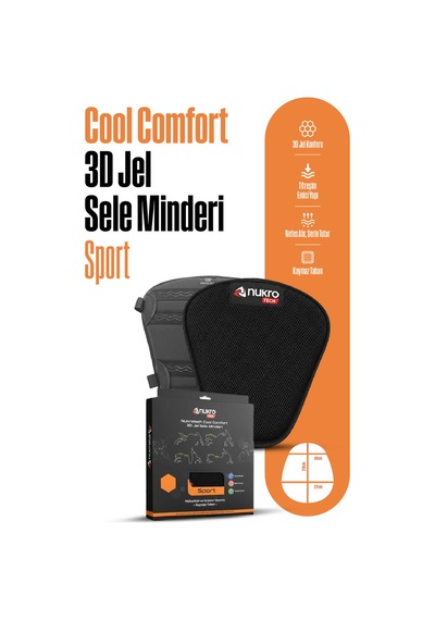 Cool Comfort 3d Jel Motosiklet Sele Minderi - Sport