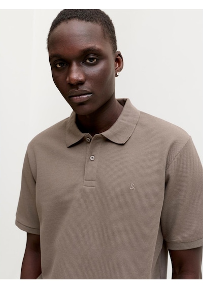 Jack & Jones Austin Erkek Kahverengi Polo Tişört 12268130-fcn