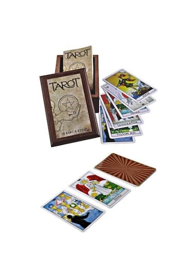 Tarot Seti 78 Kart Ve Kitap Ahşap Kutulu