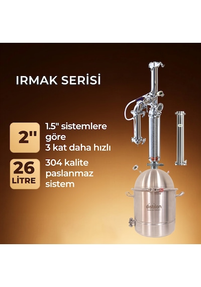 Distilon Irmak Serisi Damıtma Cihazı 26 Lt