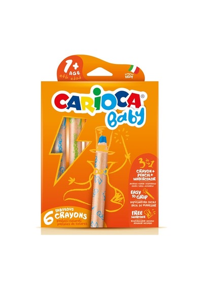 Carioca Kuru Boya Jumbo Bebek Ahşap Gövdeli 3 In 1 42817 Çok Renkli