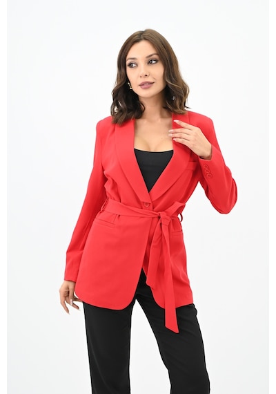 Kadın Kuşaklı Blazer Ceket 9004-1-24 001