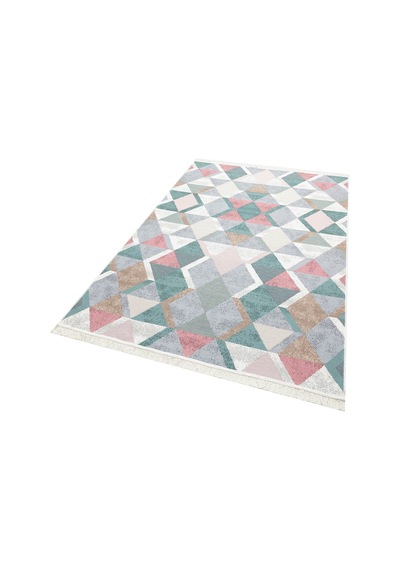 Blue Pınk Yıkanabilir Çift Taraflı Modern Desenli Dokuma Kilim Blue Pınk Yıkanabilir Çift Taraflı Modern Desenli Dokuma Kilim