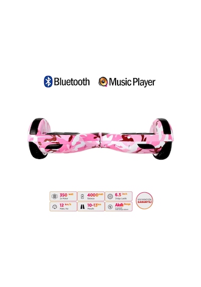 Citymate Elektrikli Kaykay Hoverboard Akıllı Denge 6.5 Inch + Hoverkart + Çanta Extrem Paket D05