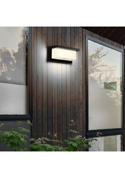 Bahçe Aydınlatması Led Işık 12w Led Aydınlatma Zita Ultra Şapkalı Bahçe Duvar Aplik Su Geçirmez Beyaz Işık - 6500k Diğer