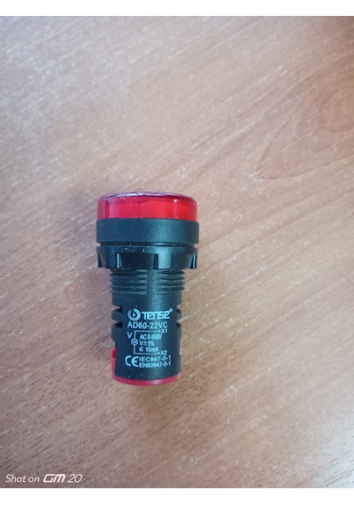 TENSE AD60-22VC SİNYAL LAMBASI KIRMIZI ( RED ) 0-500 VOLT AC