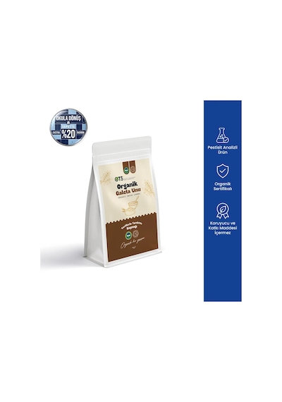 Ots Organik Galeta Unu 400 Gr Organik Sertifikalı, Pestisit Analizli 400 G