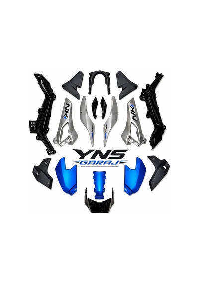 Kaporta Seti Nk 250 Mavi 17 Parça Stickerlı