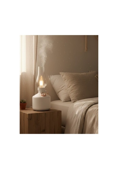 Vintage Dekoratif Gaz Lambası Görünümlü Aromaterapi Difüzör 1200 Mah Usb Şar - Hs08372044-4 Renkli