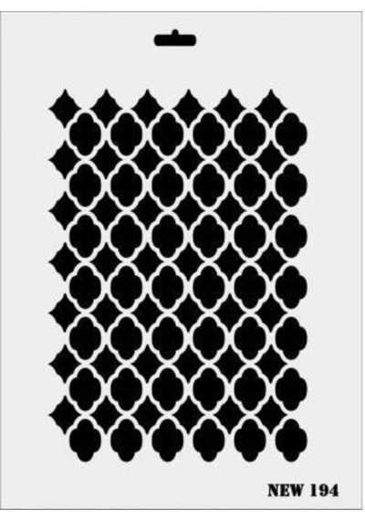 Rich New Seri N194 Stencil 35X25 Cm