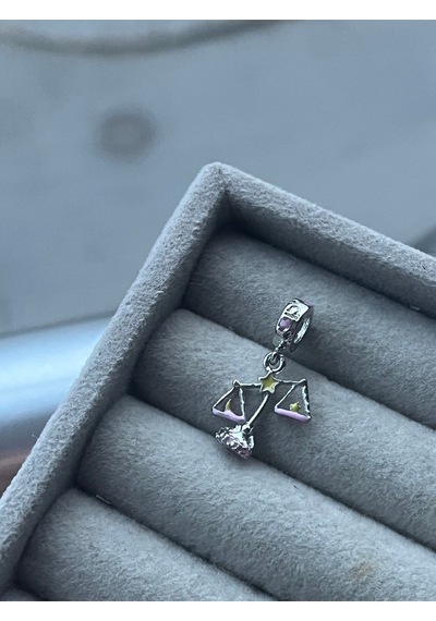 Terazi Burcu Figür Charm Asafaccessory Gümüş