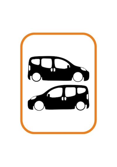 Oto Cam Özel Yeni Sticker 2' Li Siyah 20 9 Cm