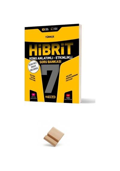 Hız 7. Sınıf Türkçe Hibrit Etkinlikli Soru Bankası + Telefon Standı