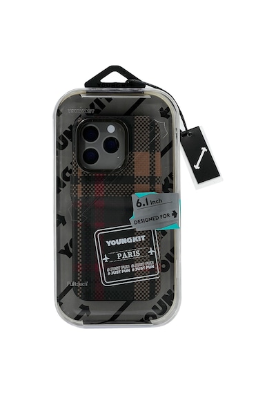 Youngkit Apple Uyumlu iPhone 15 Pro Max Gezhi Arka Koruma Kılıf - Kırmızı Kırmızı