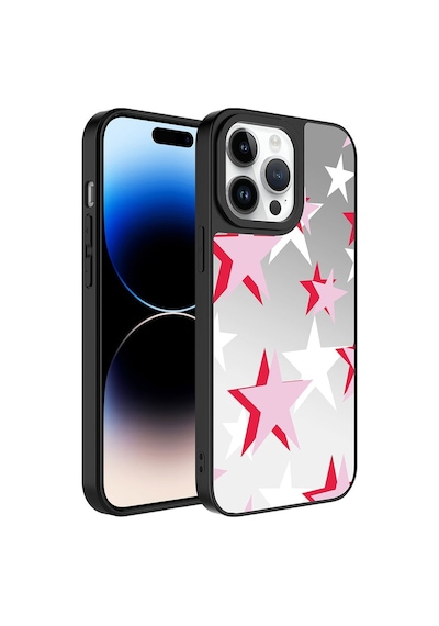 Apple Uyumlu iPhone 14 Pro Kılıf Aynalı Desenli Kamera Korumalı Parlak Zore Mirror Kılıf