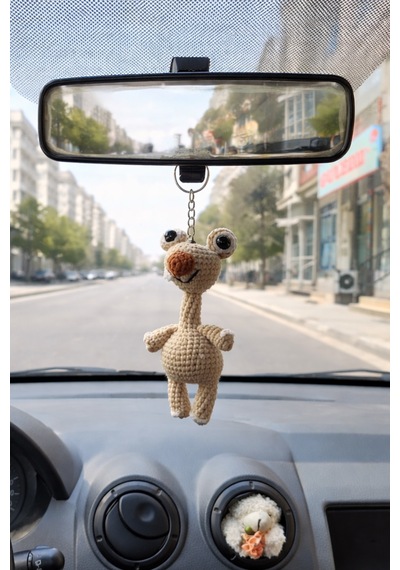El Yapımı Amigurumi Sid Karakter Anahtarlık Sevimli Örgü Figür Araba Anahtarlığı & Çanta Aksesuar