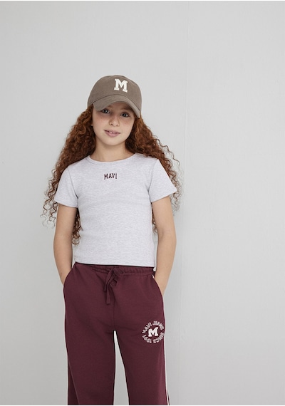 Mavi - Mavi Logo Baskılı Gri Tişört 7610350-88467