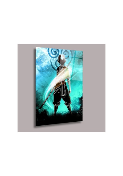 Avatar Son Havabükücü Anime Cam Tablo Pct0465 Modern Dekorasyon Temalı Dekoratif Duvar Tablosu, Salon, Ev Ve Ofis Dekoru,
