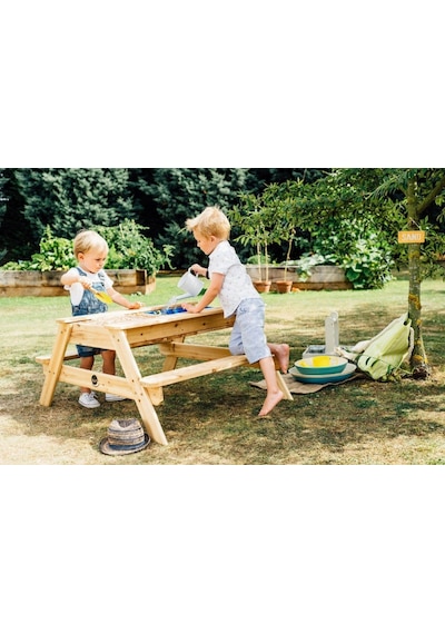 Plum Ahşap Kum Ve Su Piknik Masası Çok Renkli