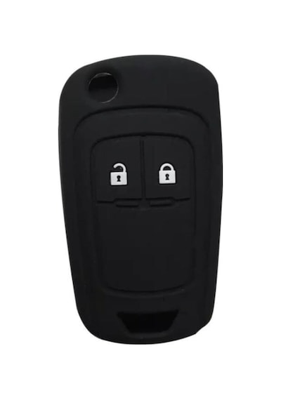 Autohan Keys Lüx Anahtar Kılıfı, Petek Desenli, Gri, Astra J Corsa D Corsa E Insignia Mokka Mer