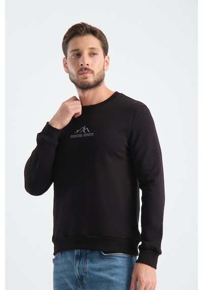 Shooter Sportwear Ribey Tekstil İth.ihr.san.tic.ltd.şti Erkek Üç İplik Sweatshirt Şardonsuz Pamuklu Regular Fit Bisiklet Yaka Spor Sweat siyah Shooter Sportwear Ribey Tekstil İth.ihr.san.tic.ltd.şti Erkek Üç İplik Sweatshirt Şardonsuz Pamuklu Regular Fit Bisiklet Yaka Spor Sweat siyah
