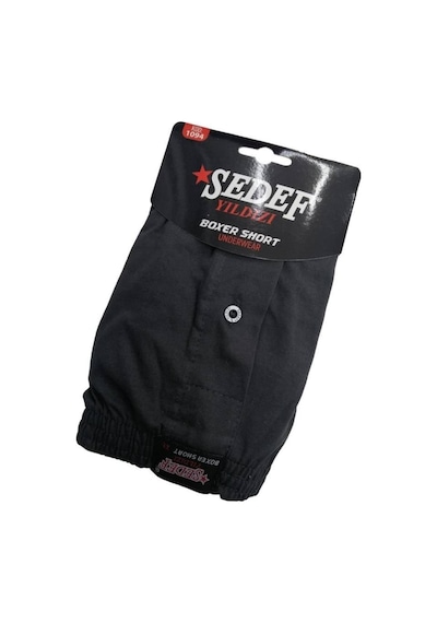 Sedef 2 Adet Siyah Renk Havlu Bel Boxer Siyah