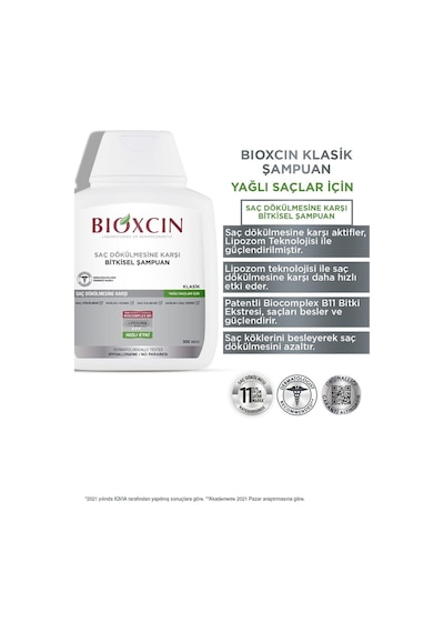 Klasik Yağlı Saçlar Için Şampuan 300 Ml - Genesis Şampuan Dökülme Karşıtı