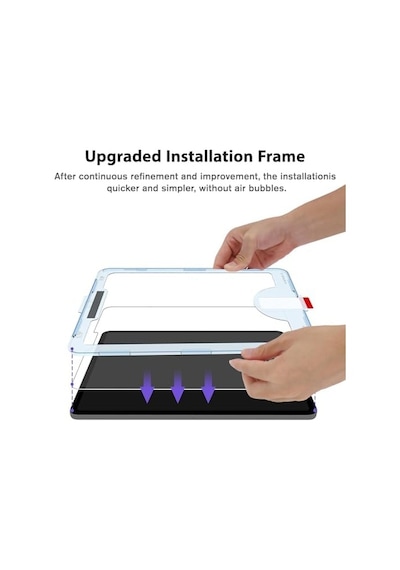 Tablet İle Uyumlu Hizalama Aparatlı Ve Takılırken Camın Altında Kesinlikle Toz Bırakmayan Darbelere Karşı Ekstra Güçlü Ekran Koruyucu Cam Galaxy Tab A9 Plus X210/galaxy Tab A11+
