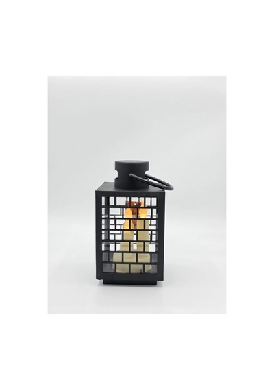Dekoratif Pilli Led Mumlu Kandil Asılabilir Fener 21 X 11 Cm