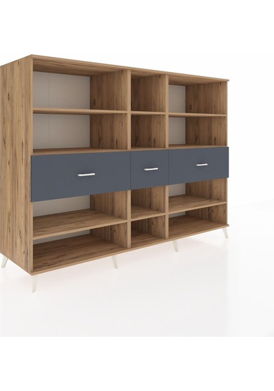 Kronos Dolap 9 Raflı 3 Çekmeceli 220x59x163 Çam-çam/antrasit Çam-çam/antrasit Kronos Dolap 9 Raflı 3 Çekmeceli 220x59x163 Çam-çam/antrasit Çam-çam/antrasit