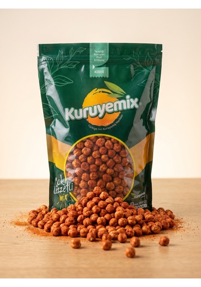 Özel Baharatlı Acılı Leblebi - Çıtır Taneli, Gurme Lezzet 500g 500 G