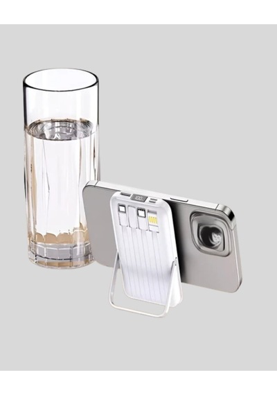 Lcd Göstergeli Manyetik Powerbank Type C Usb Girişli Açık