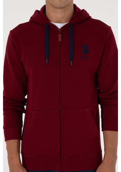 U.s. Polo Assn. Erkek Bordo Hırka Örme 50307765-vr014 Bordo