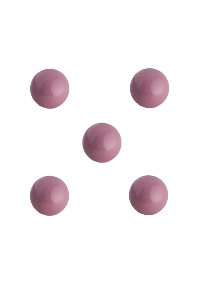 5 Adet Tomurcuk Porselen Top Düğme Pembe Çocuk Odası Kulp Pembe