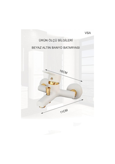 Beyaz Altın Robot Yağmurlama Duş Seti Delta Banyo Lavabo Batarya Seti Beyaz