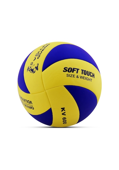 Voleybol Topu Swirl Soft Touch Yapıştırma Yumuşak Yüzey 8 Panel 5 Numara Kırmızı Sarı