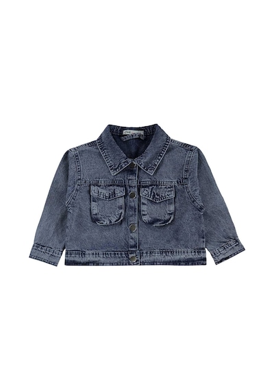 Civil Girls Torba Cepli 2-5 Yaş Ceket - Mavi