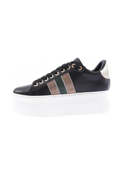 Dgn Es865-23y Kadin Kalin Silver Taşli Sneakers Ayakkabi ES865-2007-R1534 Siyah