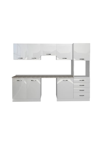 Decoraktiv Elite 280q Ankastre Boy Dolaplı Mdf Hazır Mutfak Dolabı - Tezgah Dahil - Parlak Beyaz Decoraktiv Elite 280q Ankastre Boy Dolaplı Mdf Hazır Mutfak Dolabı - Tezgah Dahil - Parlak Beyaz