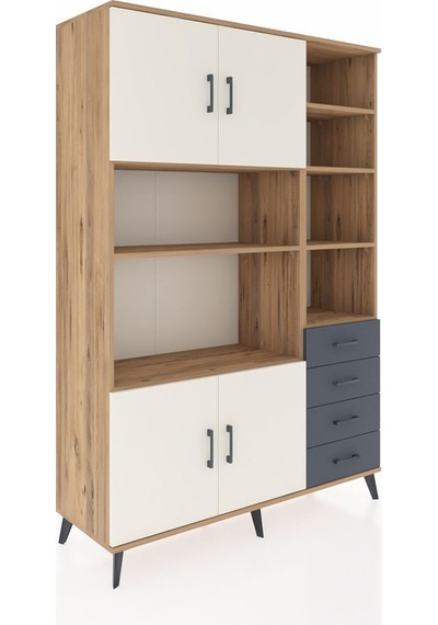 Hyperion Dolap 9 Raflı 4 Çekmeceli 4 Kapaklı 132x44x195 Çam-aytaşı/antrasit Aytası/antrasıt Hyperion Dolap 9 Raflı 4 Çekmeceli 4 Kapaklı 132x44x195 Çam-aytaşı/antrasit Aytası/antrasıt